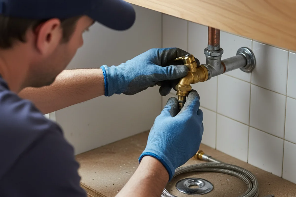 Shutoff valve and fitting work during Repiping in Ellsworth